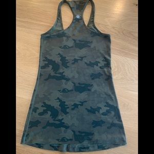 Cool racerback green camo tank size 4